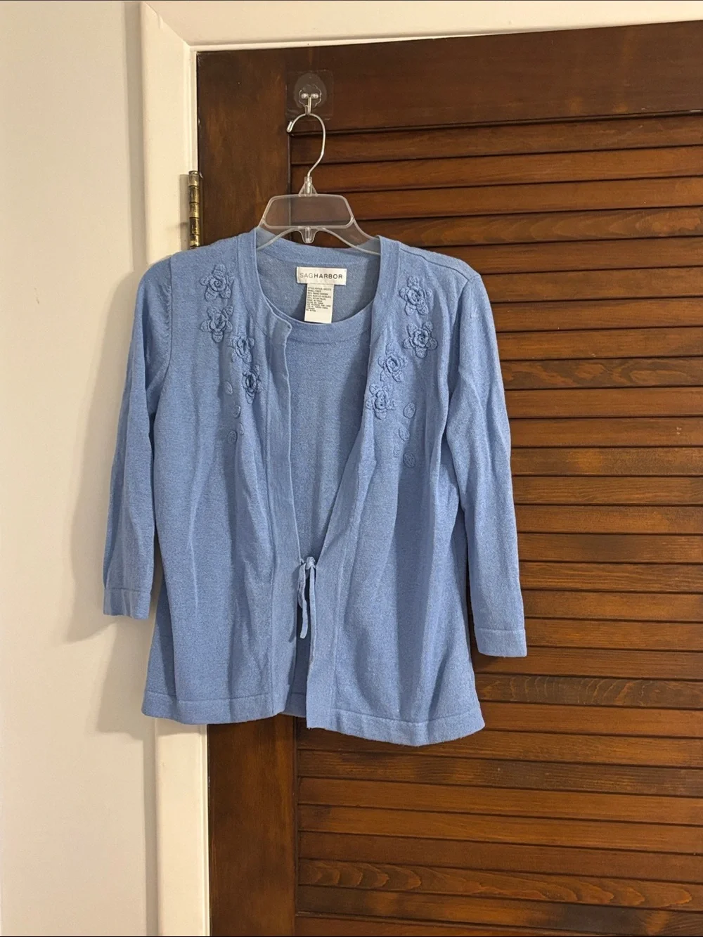 Light Blue Cardigan Set